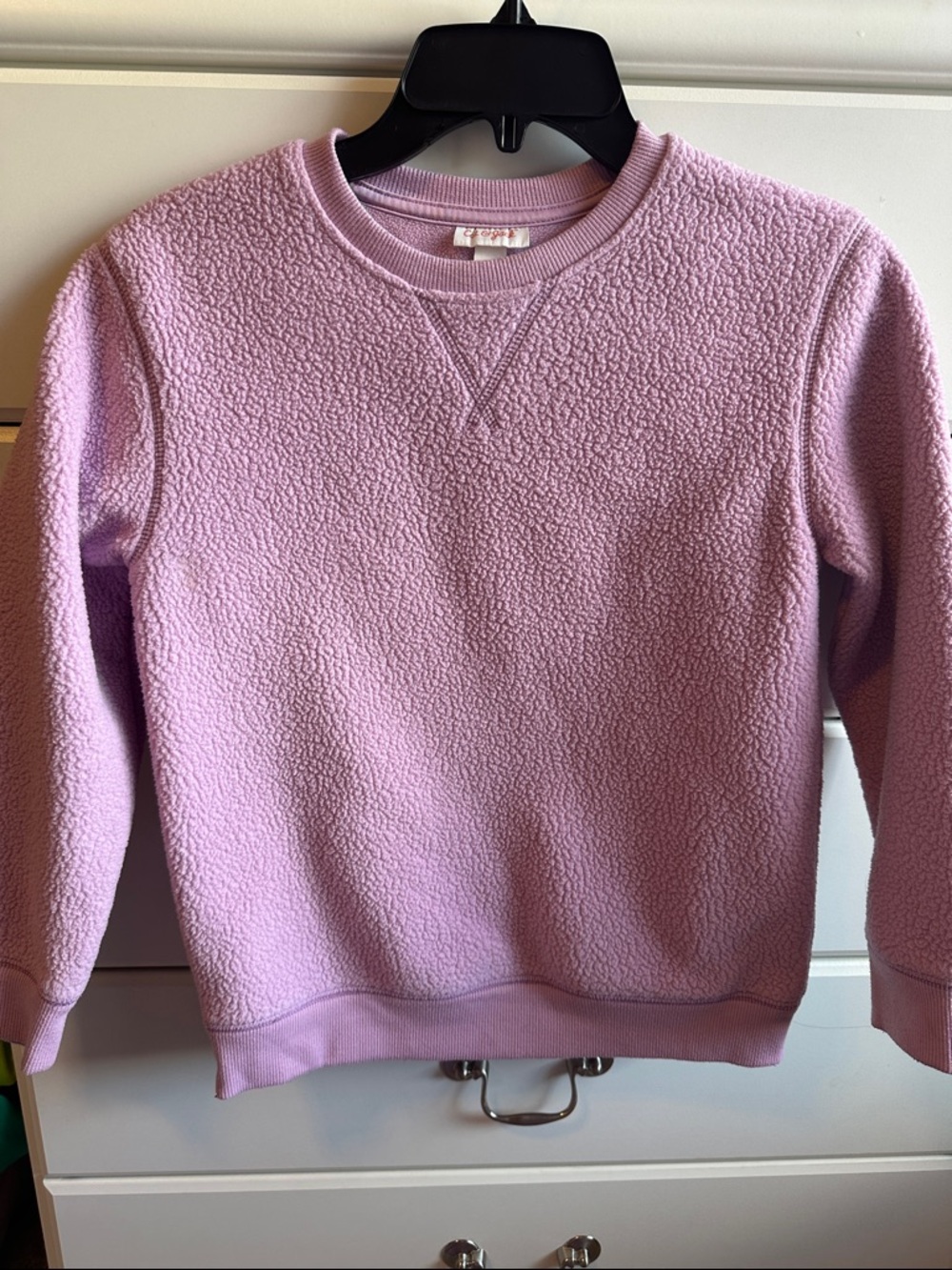 Cat & Jack Lilac Sherpa Crewneck Sweatshirt